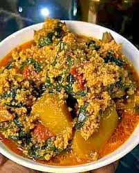 Egusi soup with Beef 